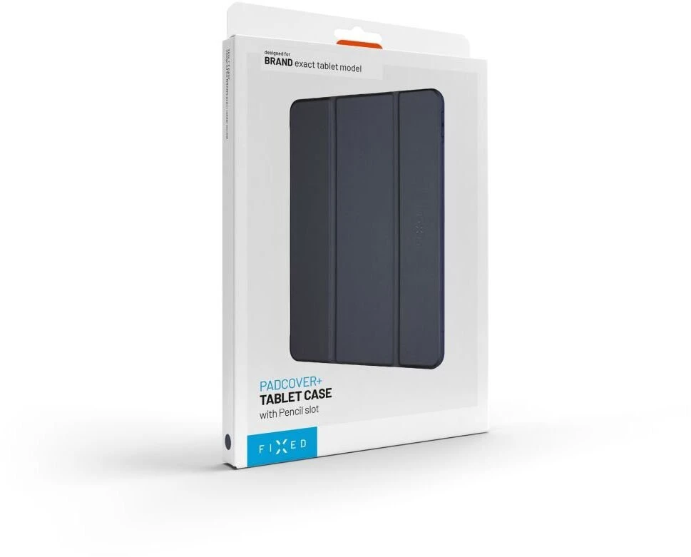 „Dėklas tabletui Fixed Padcover+ Apple iPad Pro 13'' (2024)/M5 (2025) su stoveliu ir dėklu Pieštukui, mėlynas“