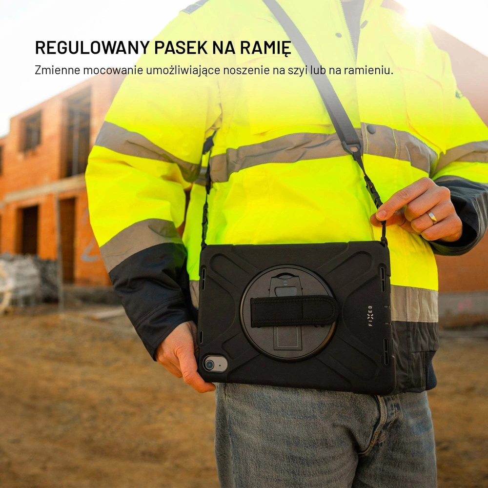 Dėklas na tablet Fixed Rugged do Samsung Galaxy Tab S6 Lite 2020/2022/2024 juoda