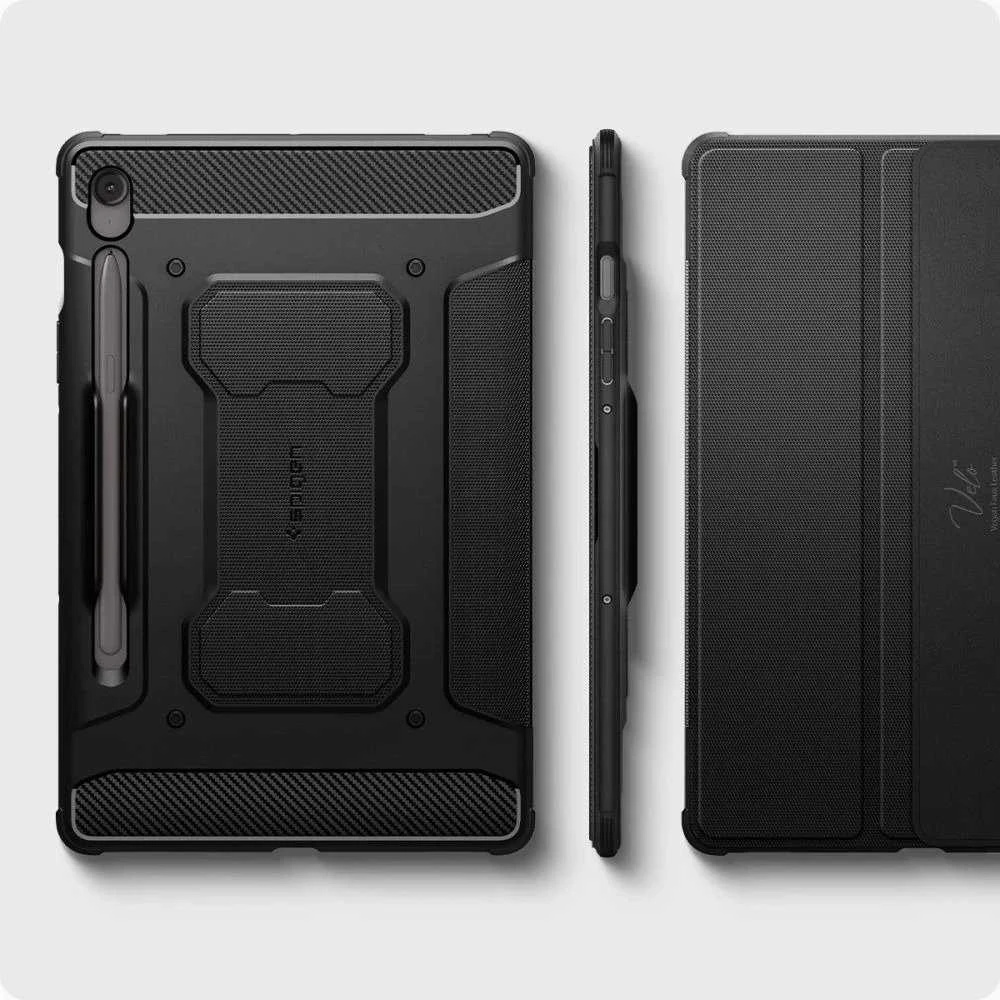 „Spigen Rugged Armor Pro“, juodas - „Samsung Galaxy Tab S10 FE“