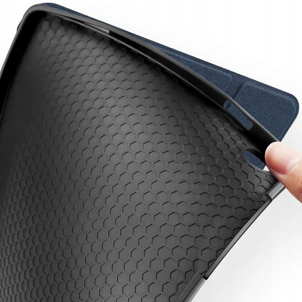 Dėklas na tablet iLike Dėklas książkowe Dux Ducis Galaxy Tab A9 Plus / Tab A11 Plus Domo Series Tri-fold Stand PU Leather Planšetė Cover Mėlyna