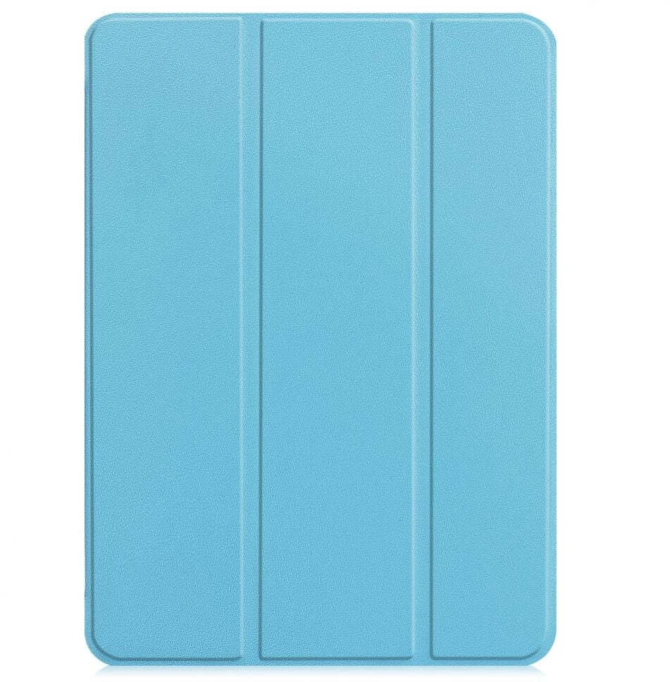 iLike Tri-Fold Plāns Eko-Ādas Statīva Maks Lenovo IdeaTab M10 Plus 10.3'' 3rd Gen X606 (2020) Debesu zila