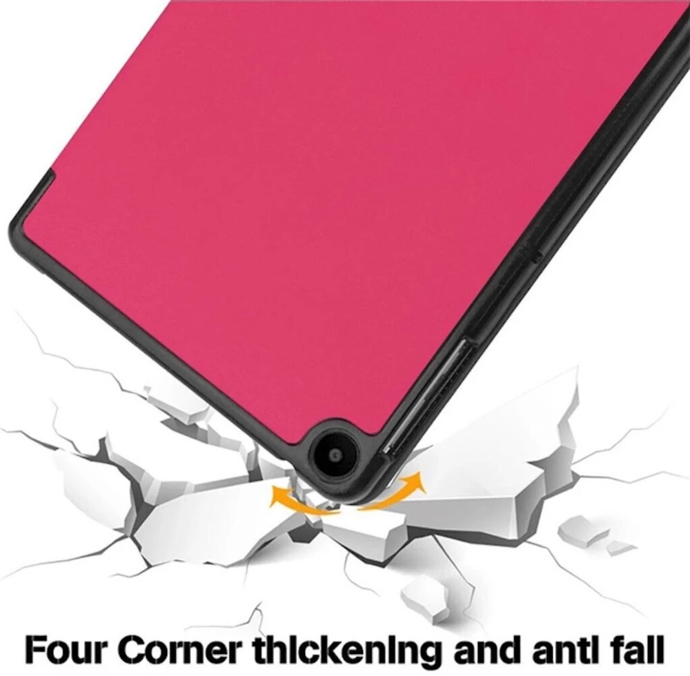 Dėklas na tablet iLike Dėklas książkowe Redmi Pad 6 11 / Pad 6 Pro Tri-Fold Eco-Leather Stand Case Coral Rožinė ILK-TRC-X3-CP