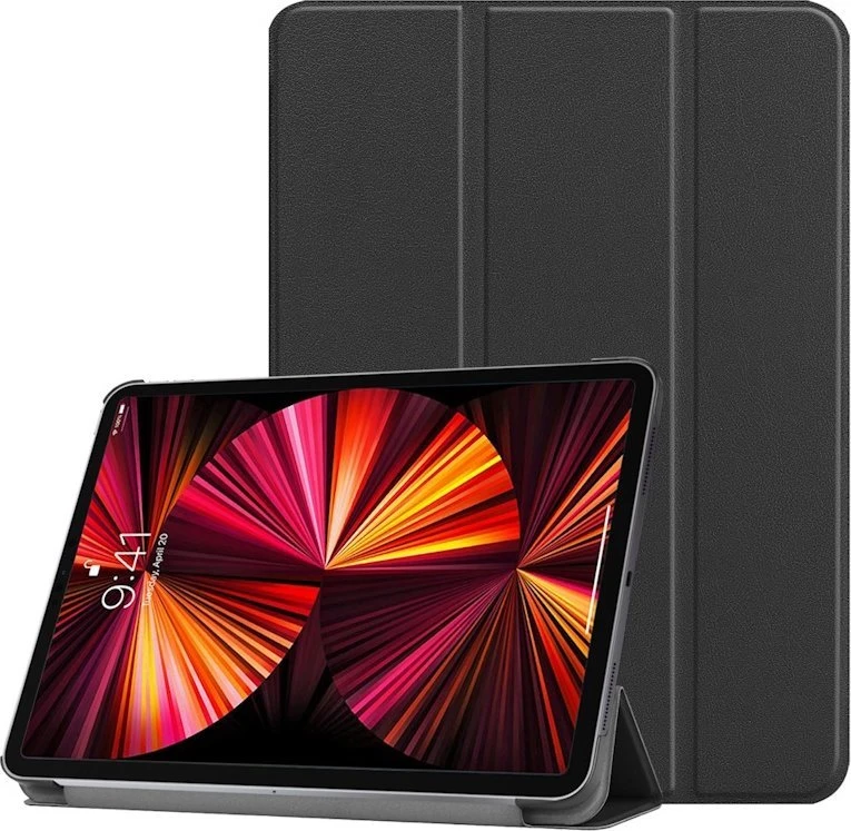 Dėklas na tablet iLike Galaxy Tab S9 FE X510 / X516B Tri-Fold Eco*-Leather Stand Case Juodas