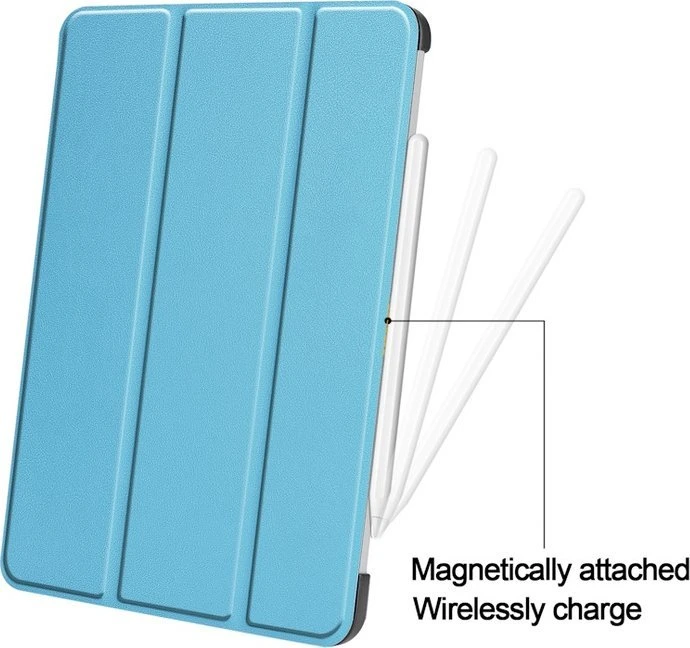 Dėklas na tablet iLike Galaxy Tab S9 FE Tri-Fold Eco*-Leather Stand Case Sky Mėlyna