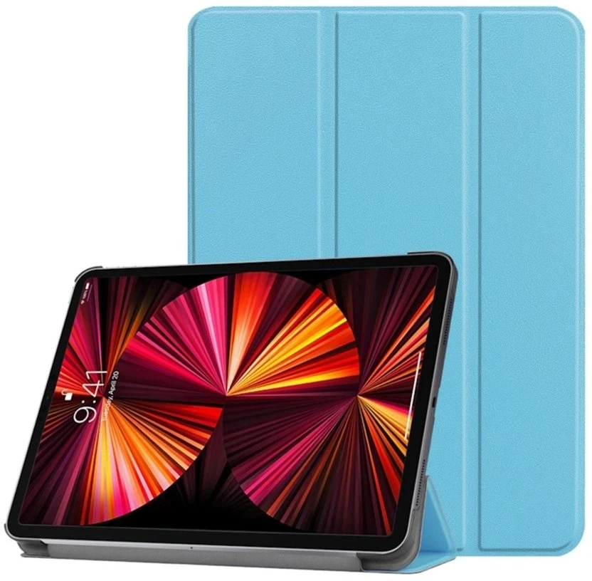 Dėklas na tablet iLike Knyga Redmi Pad 5 11 / Pad 5 Pro 11 Tri-Fold Eco-Leather Stand Case Sky Mėlyna (ILK-TRC-X5-SB)