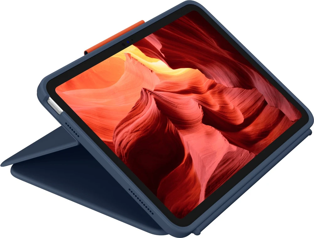 Logitech TVIRTAS „RUGGED COMBO 4 TOUCH“ PUSLAPIS „IPAD“ – 10-OS KARTOS „CLASSICBLUE-PAN-EMEA-914“