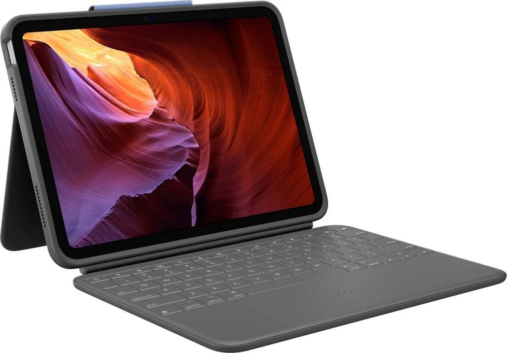 „Logitech“ planšetinis kompiuteris „Logitech Rugged Folio Graphite Smart Connector QWERTZ Swiss“