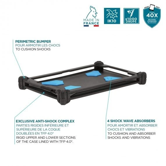 Dėklas na tablet Mobilis Mobilis 050063 etui na tablet 22,1 cm (8.7'') Dėklas Juodas