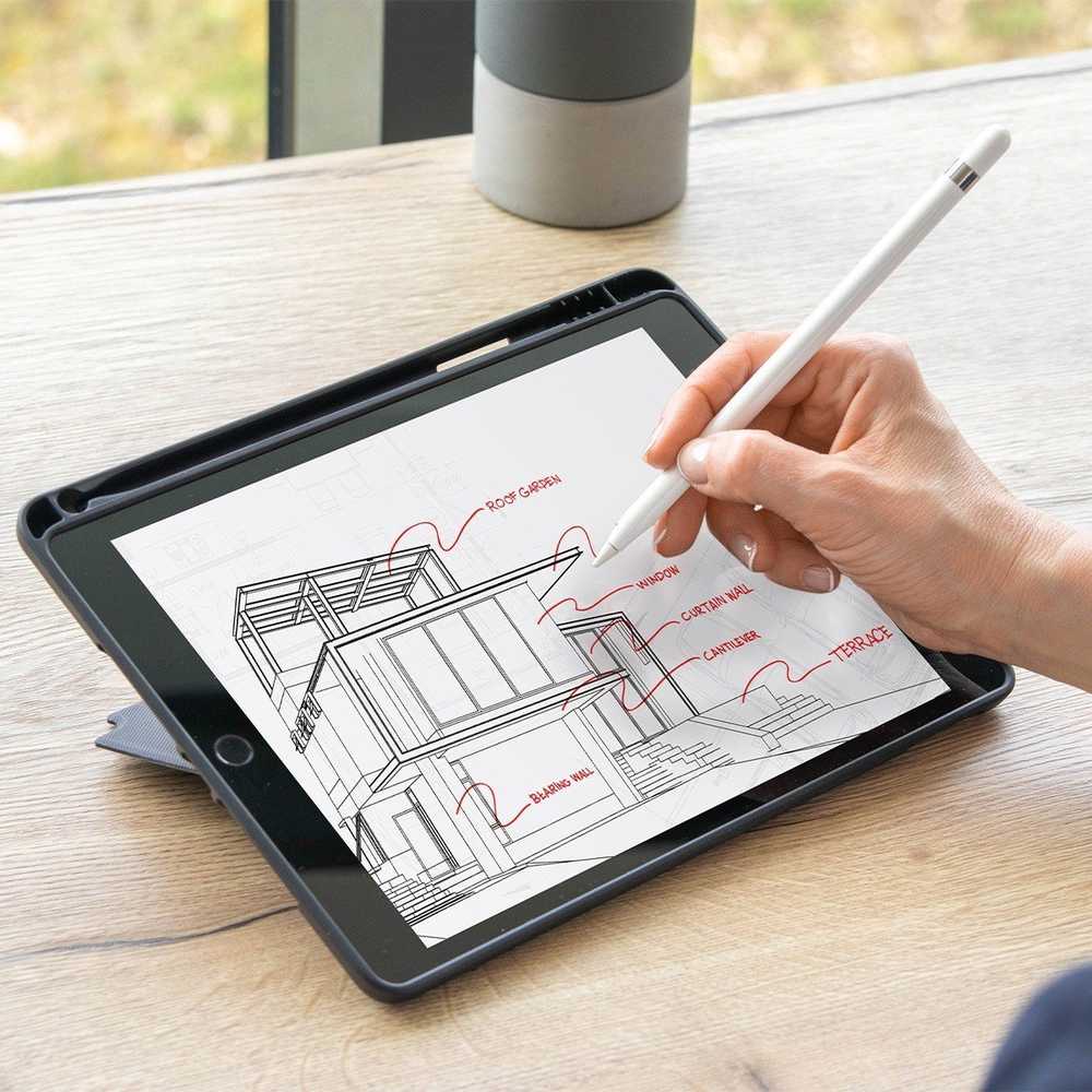 Dėklas na tablet Mobilis Case C2 for iPad 10.2'' (9th/8th/7th Gen) Francuski schw
