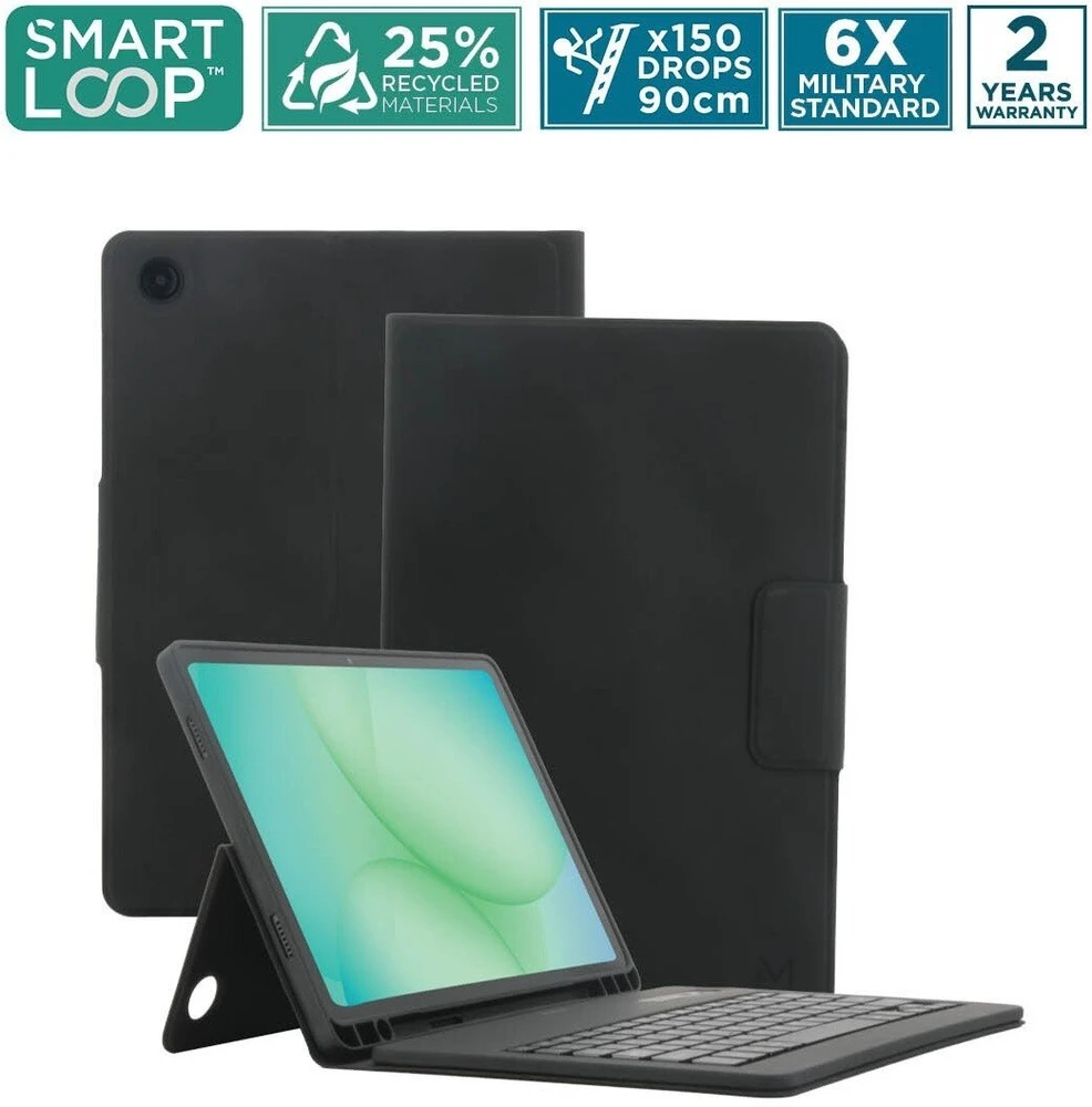 Carruzzo Mobilis 068027 planšetinio kompiuterio dėklas 27,9 cm (11″) „Folio“ Juoda