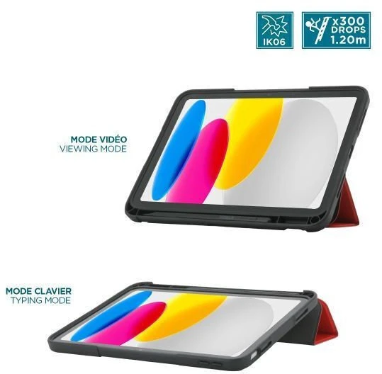Dėklas na tablet Mobilis Mobilis Ultra Rugged Case iPad 11'' 2025 iPad 10.9'' Raudona
