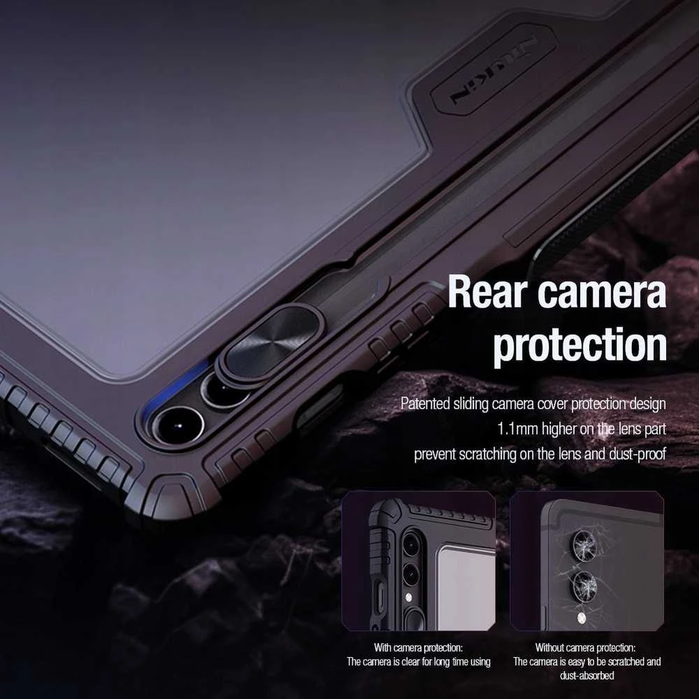 Nillkin Bumper PRO Protective Stand Multi-angle Samsung Galaxy Tab S9+ dėklas planšetiniam kompiuteriui juodos spalvos