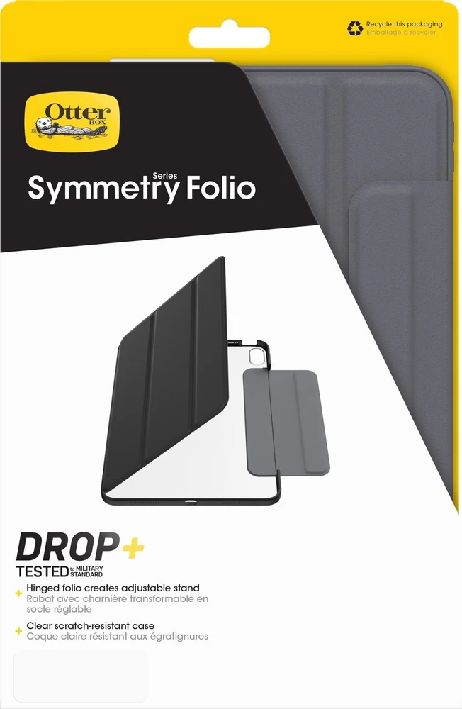 OtterBox Symmetry Folio dėklas, Apple iPad Pro 11" (M4), Thunderstorm – pilkos spalvos