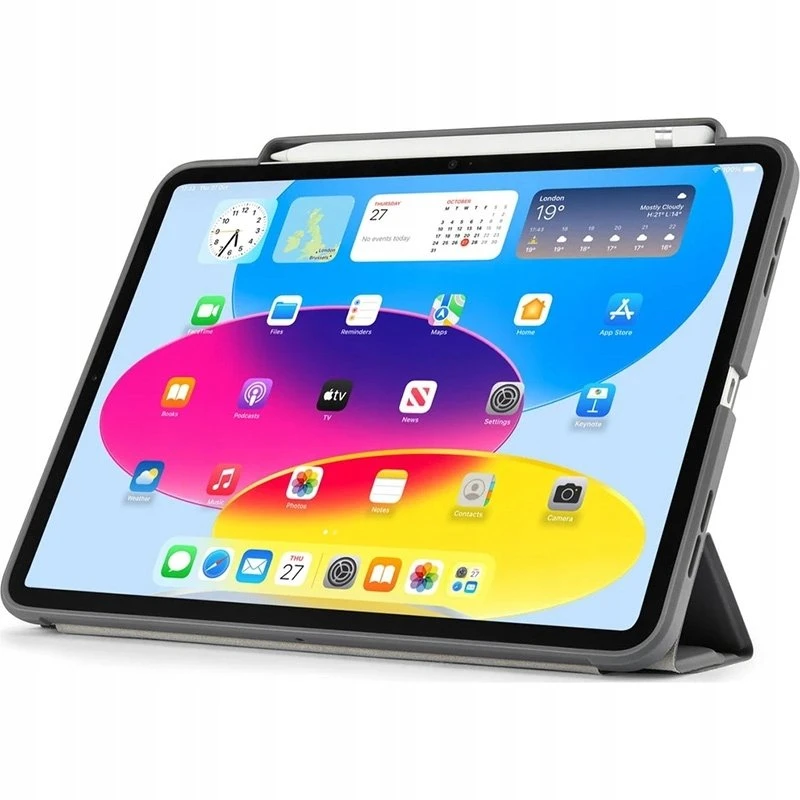 Pipetto Origami No3 Pieštukas dėklas, pilkos spalvos – Apple iPad (A16) / Apple iPad (2022)
