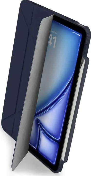 Pipetto Origami No3 Pieštukas dėklas, tamsiai mėlynos spalvos – Apple iPad Air 10.9″ (2022/2020)/11″ 2024/2025/2026