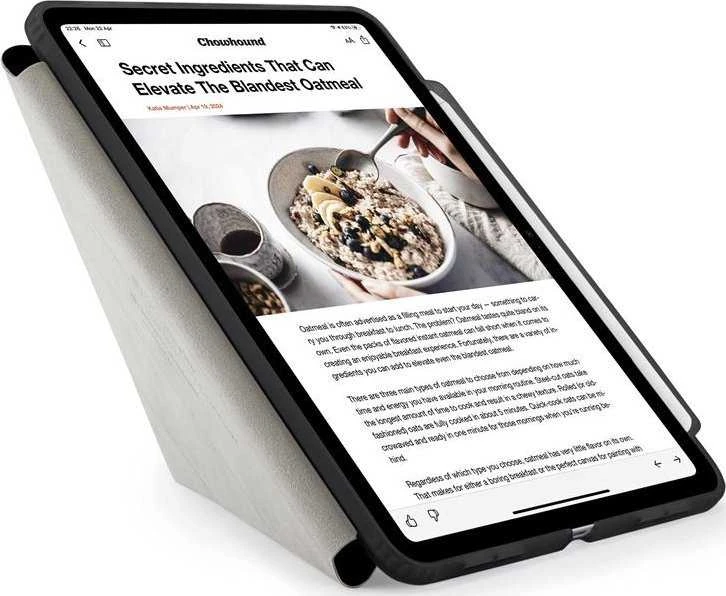 Pipetto Origami No3 Pieštukas dėklas, juodos spalvos – iPad Air 10.9″ (2022/2020)/11″ 2024/2025/2026