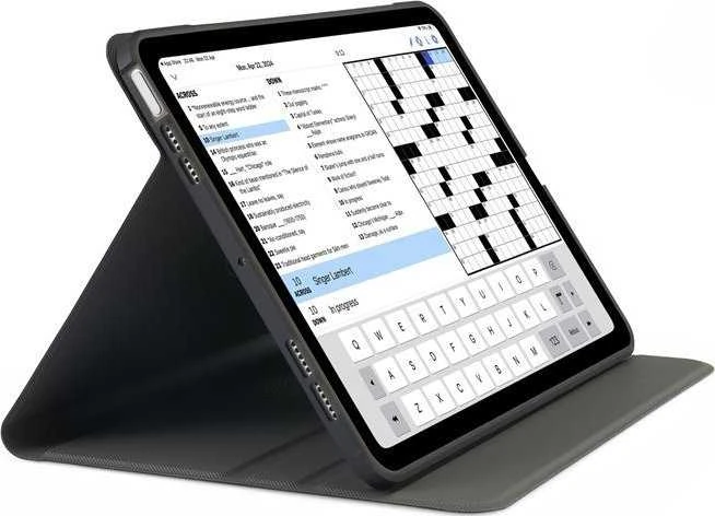 Pipetto Origami No5 Rotating dėklas, juodos spalvos – iPad Air 10.9″ (2022/2020)/11″ 2024/2025/2026