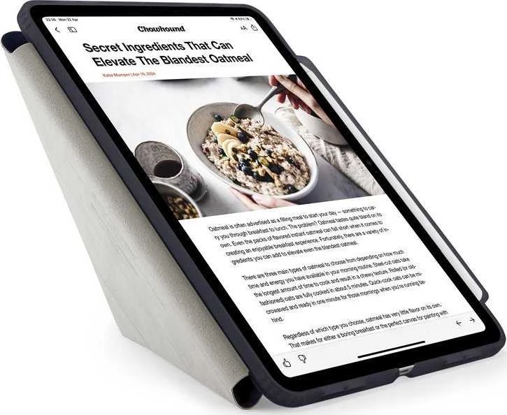 Pipetto Origami No3 Pieštukas dėklas, tamsiai mėlynos spalvos – Apple iPad Air 10.9″ (2022/2020)/11″ 2024/2025/2026