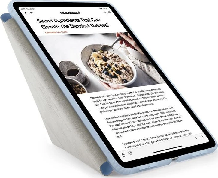 Pipetto Origami No1 Original dėklas, žydros spalvos – iPad Air 13″ 2024/2025/2026