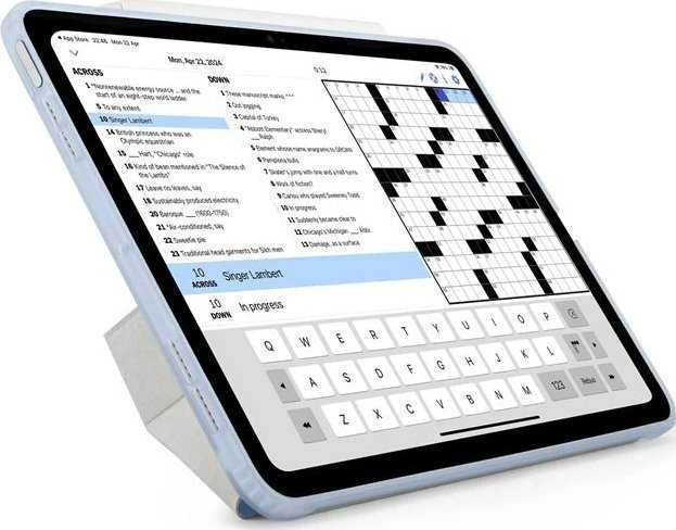 Pipetto Origami No1 Original dėklas, žydros spalvos – Apple iPad Air 10.9″ (2022/2020)/11″ 2024/2025/2026