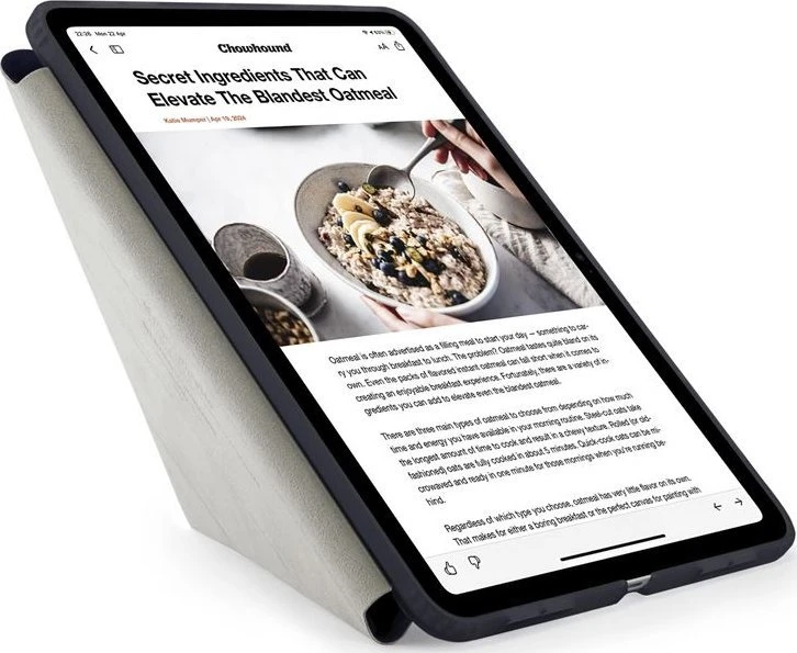 Pipetto Origami No1 Original dėklas, tamsiai mėlynos spalvos – iPad Air 10.9″ (2022/2020)/11″ 2024/2025/2026