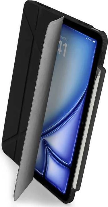 Pipetto Origami No3 Pieštukas dėklas, juodos spalvos – iPad Air 10.9″ (2022/2020)/11″ 2024/2025/2026
