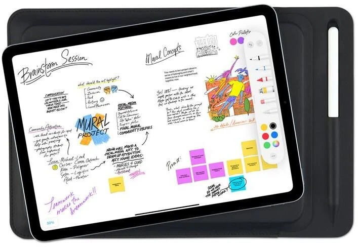 Pipetto Ultra Slim dėklas, juodos spalvos – Apple iPad (iki 11″)
