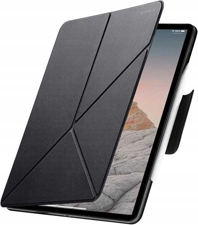 Dėklas PITAKA MagEZ 2 skirtas Apple iPad Pro 11" (2022) iPad Air 10.9" (2022) iPad Air 11" 2024-2025 juodos spalvos