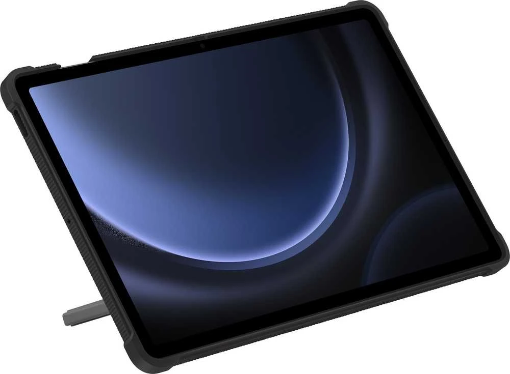 112803 Dėklas Samsung EF-RX610CBEGWW Tab S9 FE+ juodos spalvos apsauginis dėklas