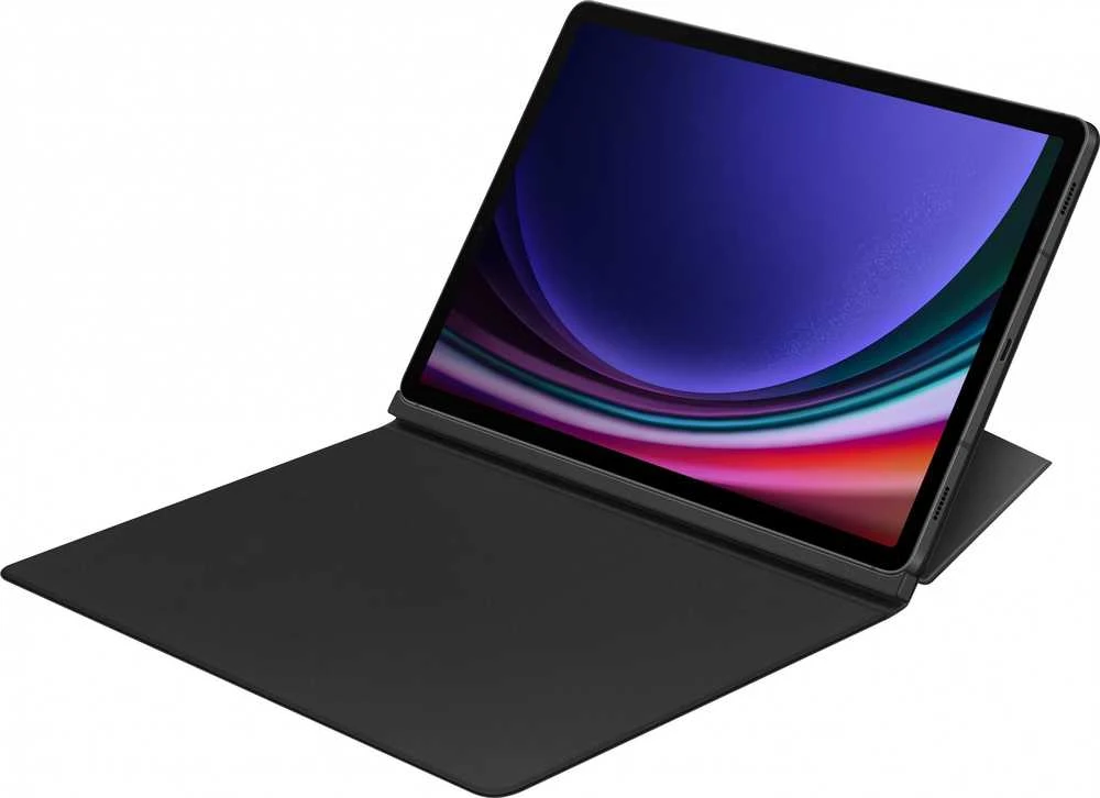 Samsung Galaxy Tab S9/S9 FE Smart Book Cover Juodas