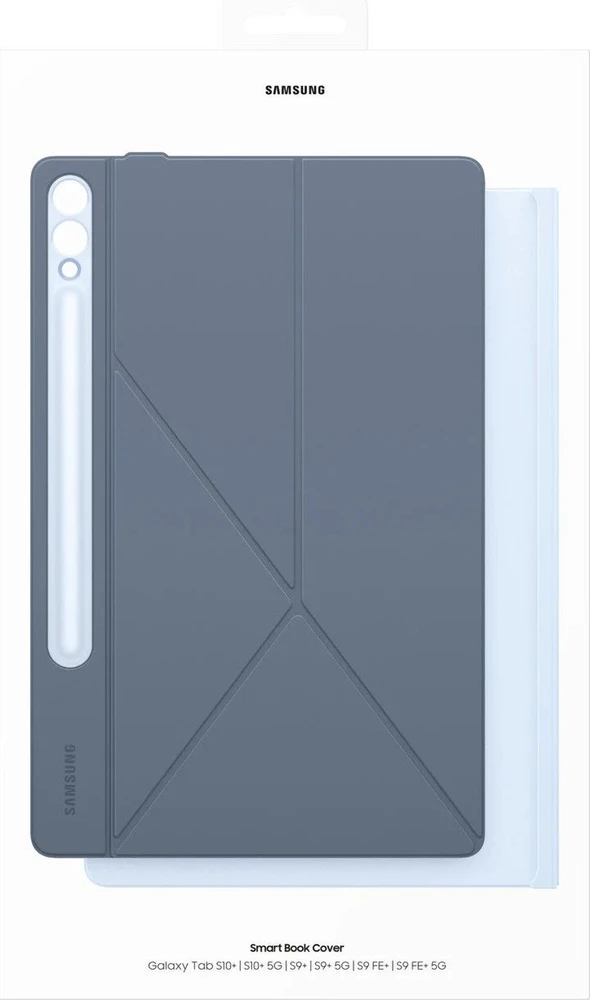 BX810PLE išmanusis knygos viršelis Samsung Galaxy S10+/Tab S9+/S9FE+, Mėlyna