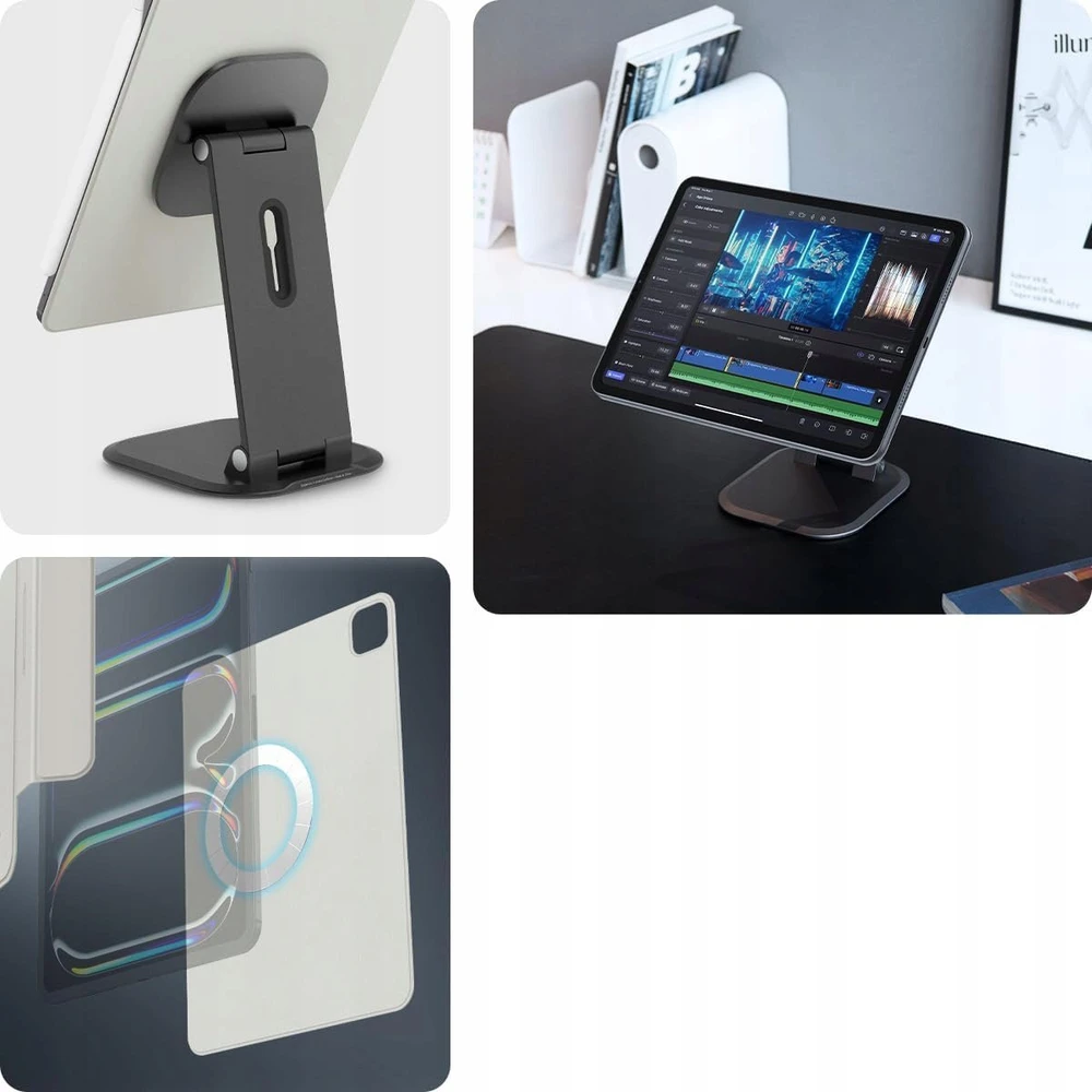 Spigen Air Skin Folio OneTap, pilka - iPad Pro 13" 2024