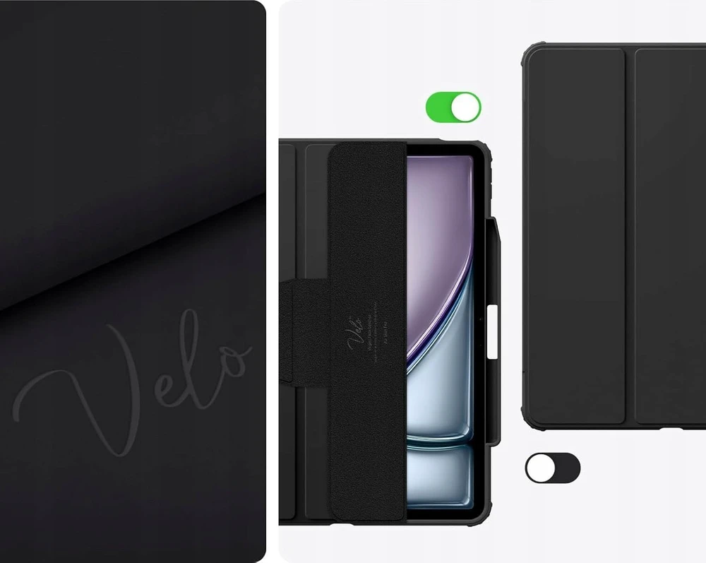 Spigen Air Skin Pro, juodas - iPad Air 13" 2024/2025