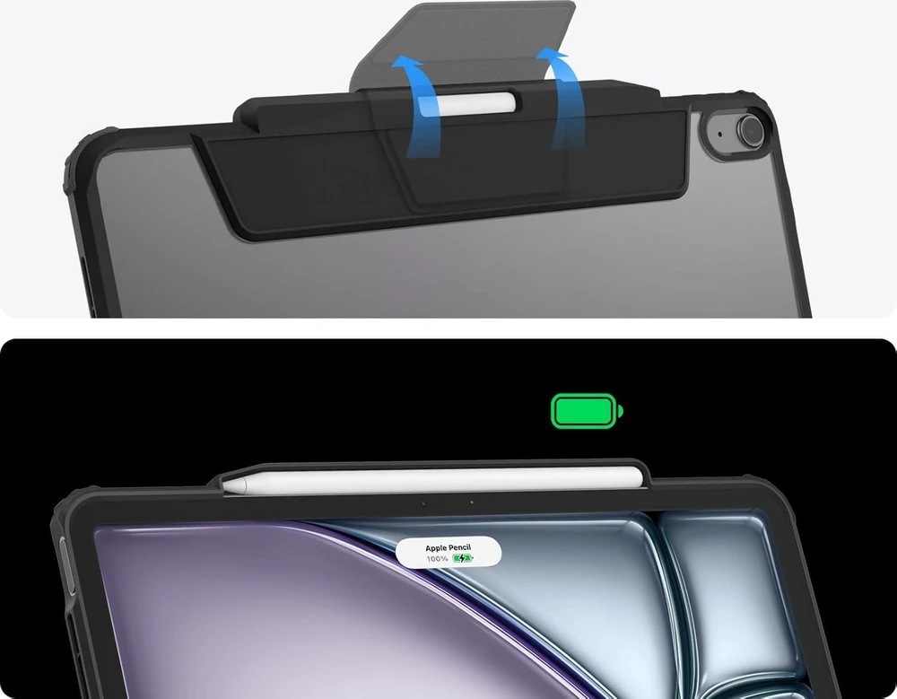 Spigen Air Skin Pro, juodas - iPad Air 13" 2024/2025