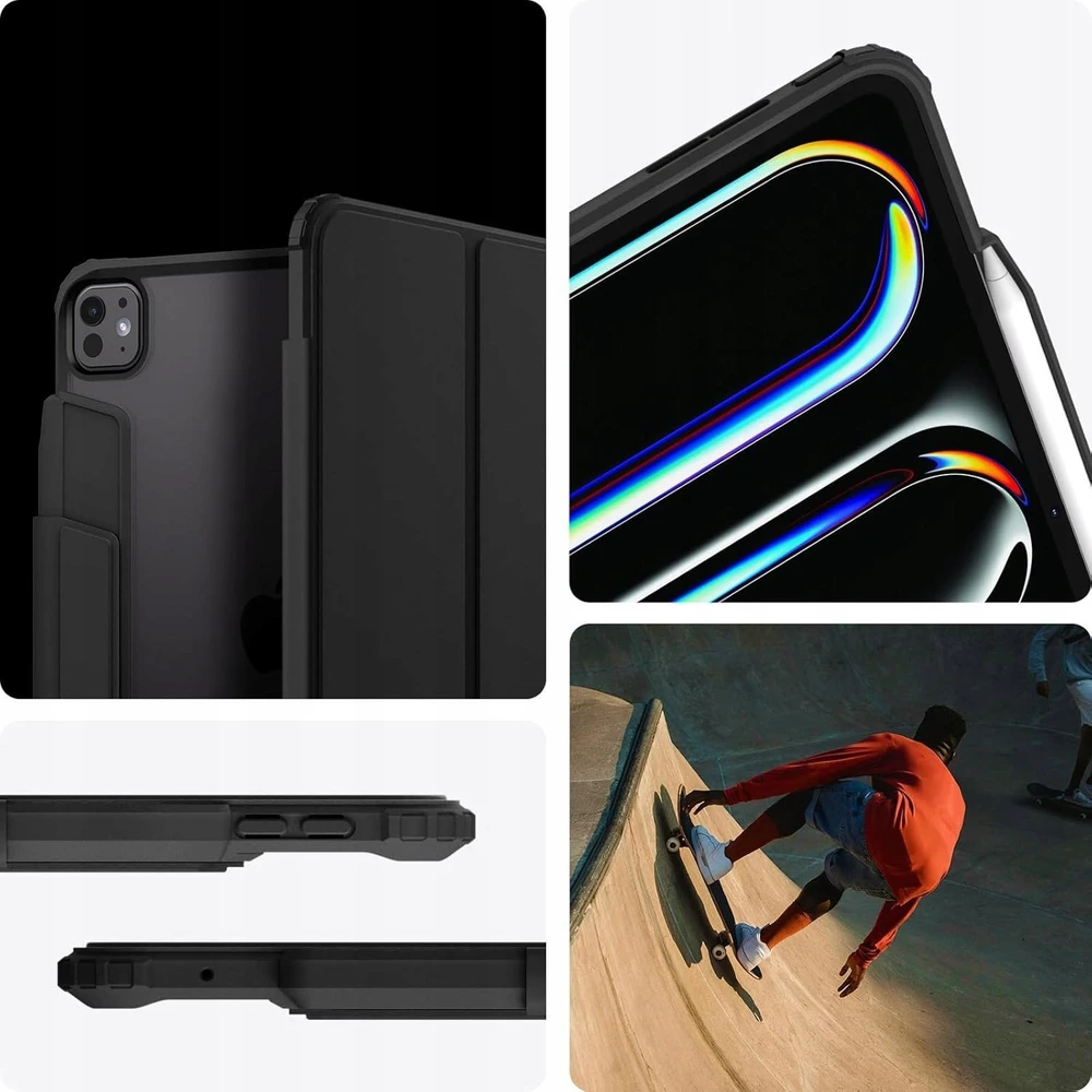 Spigen Air Skin Pro, juodas - iPad Pro 11" 2024