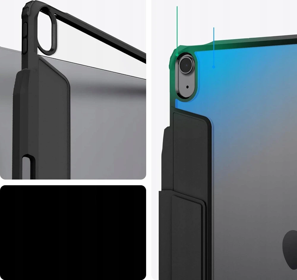 Spigen Air Skin Pro, juodas - iPad Air 13" 2024/2025