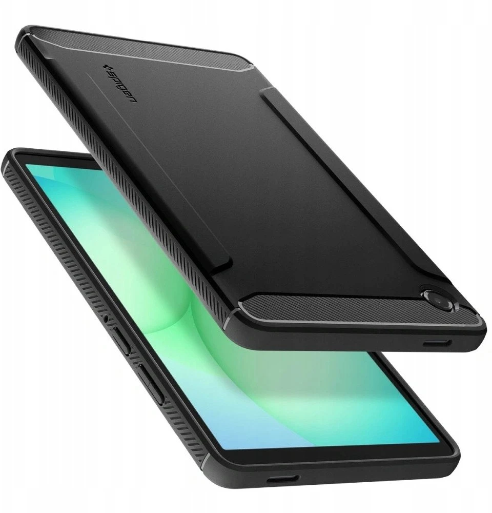 Spigen Rugged Armor do Galaxy Tab A11 8.7 X133 / X135 juoda