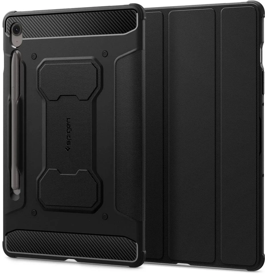 „Spigen Rugged Armor Pro“, juodas - „Samsung Galaxy Tab S10 FE“