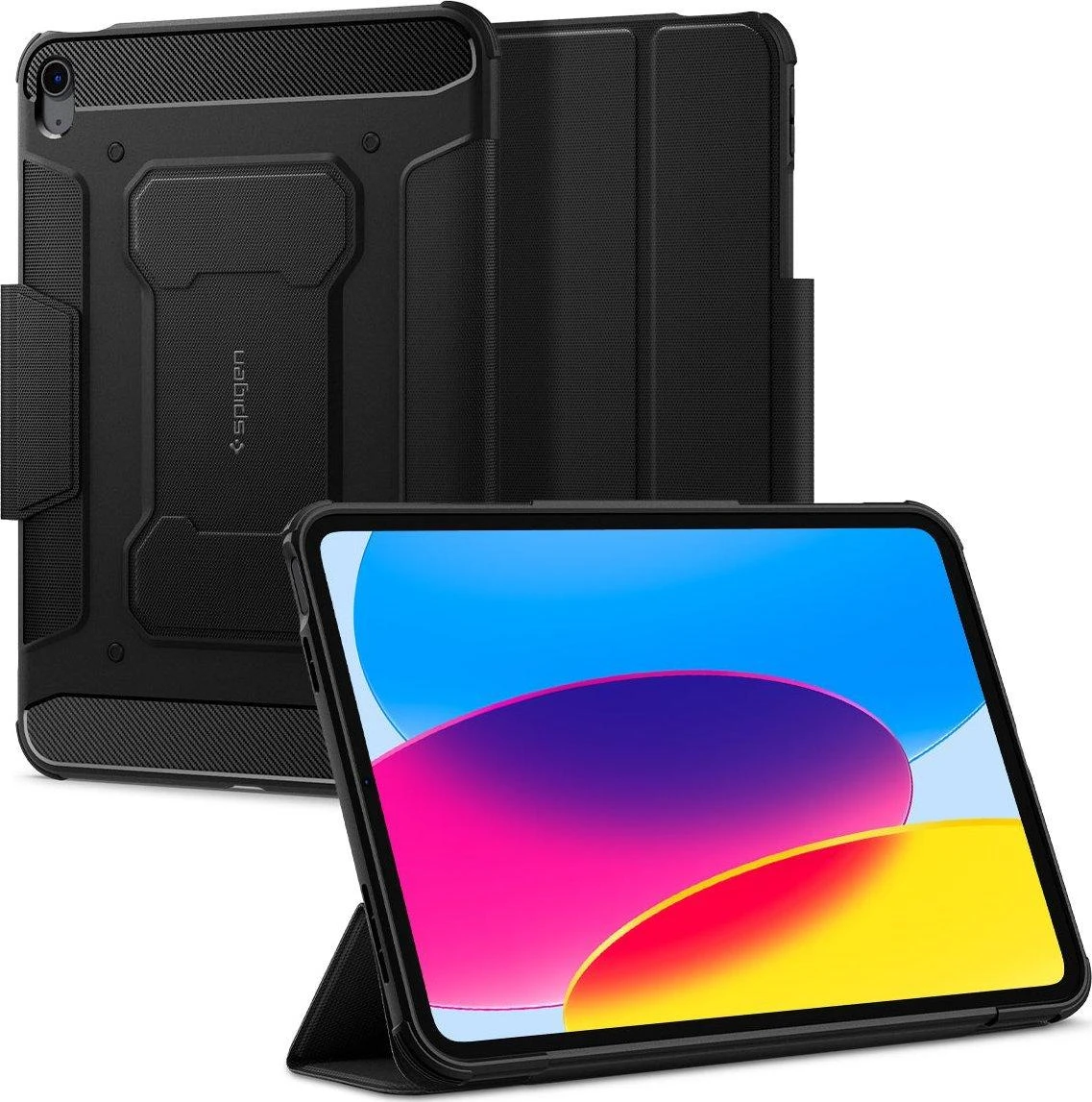Spigen Rugged Armor Pro, juodos spalvos – Apple iPad 10.9″ 2022/11″ 2025