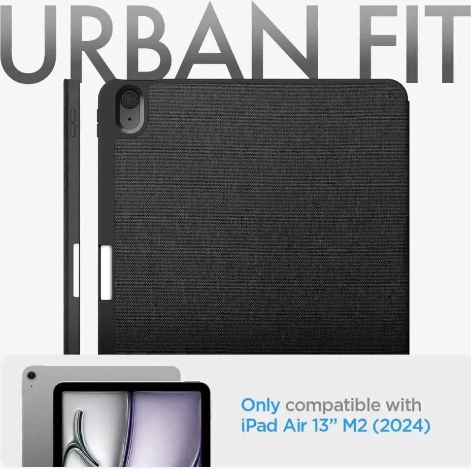 Spigen Urban Fit – dėklas skirtas Apple iPad Air 13 M3 2025 / M2 2024 Juodas