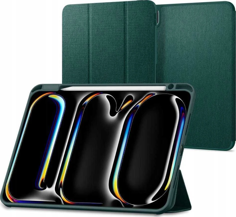 Spigen Urban Fit – dėklas skirtas Apple iPad Pro 13 M4, 2024 Midnight Žalias