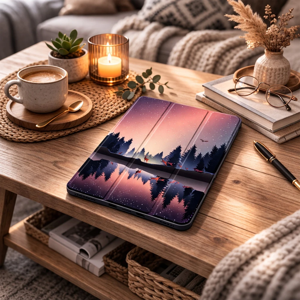 Strado-Tech planšetinio kompiuterio dėklas Lenovo Idea Tab Plus 12.1 2025 - apsauginis su stovu, prieiga prie portų ir mygtukų