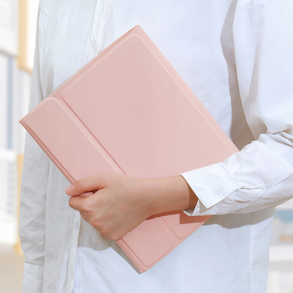 Planšetinio kompiuterio dėklas Strado-Tech su Bluetooth klaviatūra, skirtas Redmi Pad 2 Pro 2025 – apsauginis su stovu, prieiga prie prievadų ir mygtukų