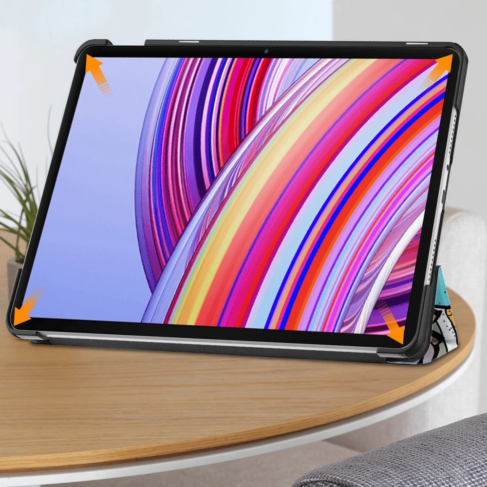 Planšetinio kompiuterio dėklas Strado-Tech Grafinis Xiaomi Redmi Pad Pro 12.1 2024 / Poco Pad 12.1 su dangteliu – apsauginis su stovu