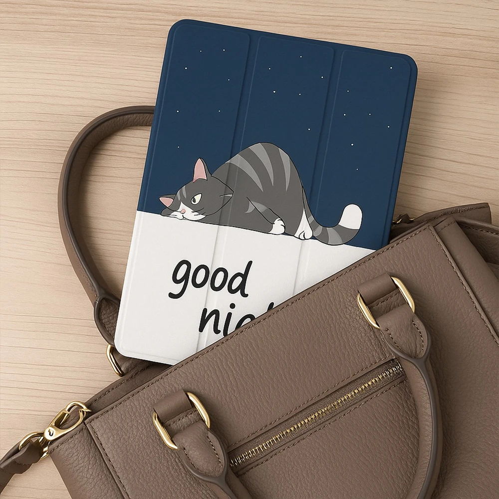 Planšetinio kompiuterio dėklas Strado-Tech Grafinis, skirtas Lenovo Tab 10.1 2025, su dangteliu – apsauginis su stovu