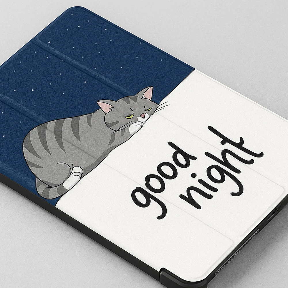 Planšetinio kompiuterio dėklas Strado-Tech Grafinis, skirtas Lenovo Tab 10.1 2025, su dangteliu – apsauginis su stovu