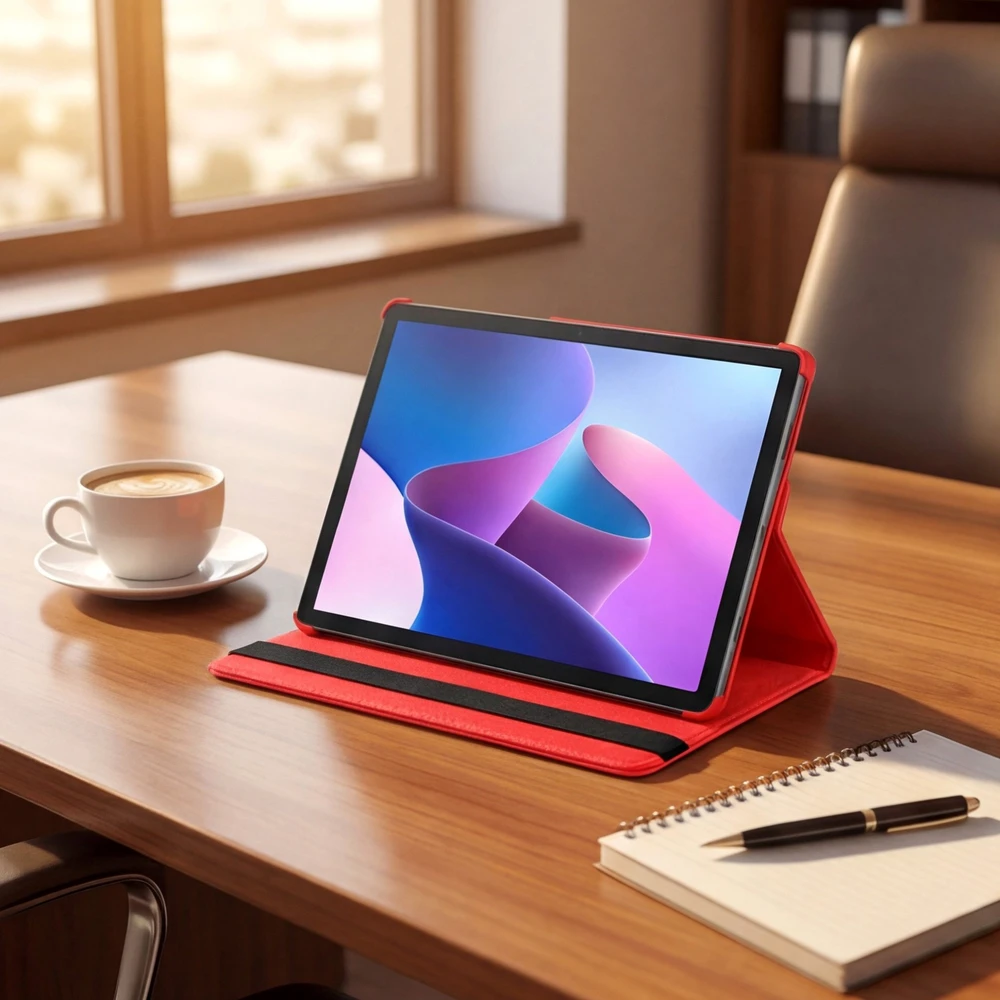 Planšetinio kompiuterio dėklas Strado-Tech Obrotowe 360, skirtas Samsung Galaxy Tab A11+ Plus 10.9 2025 / A11 Plus