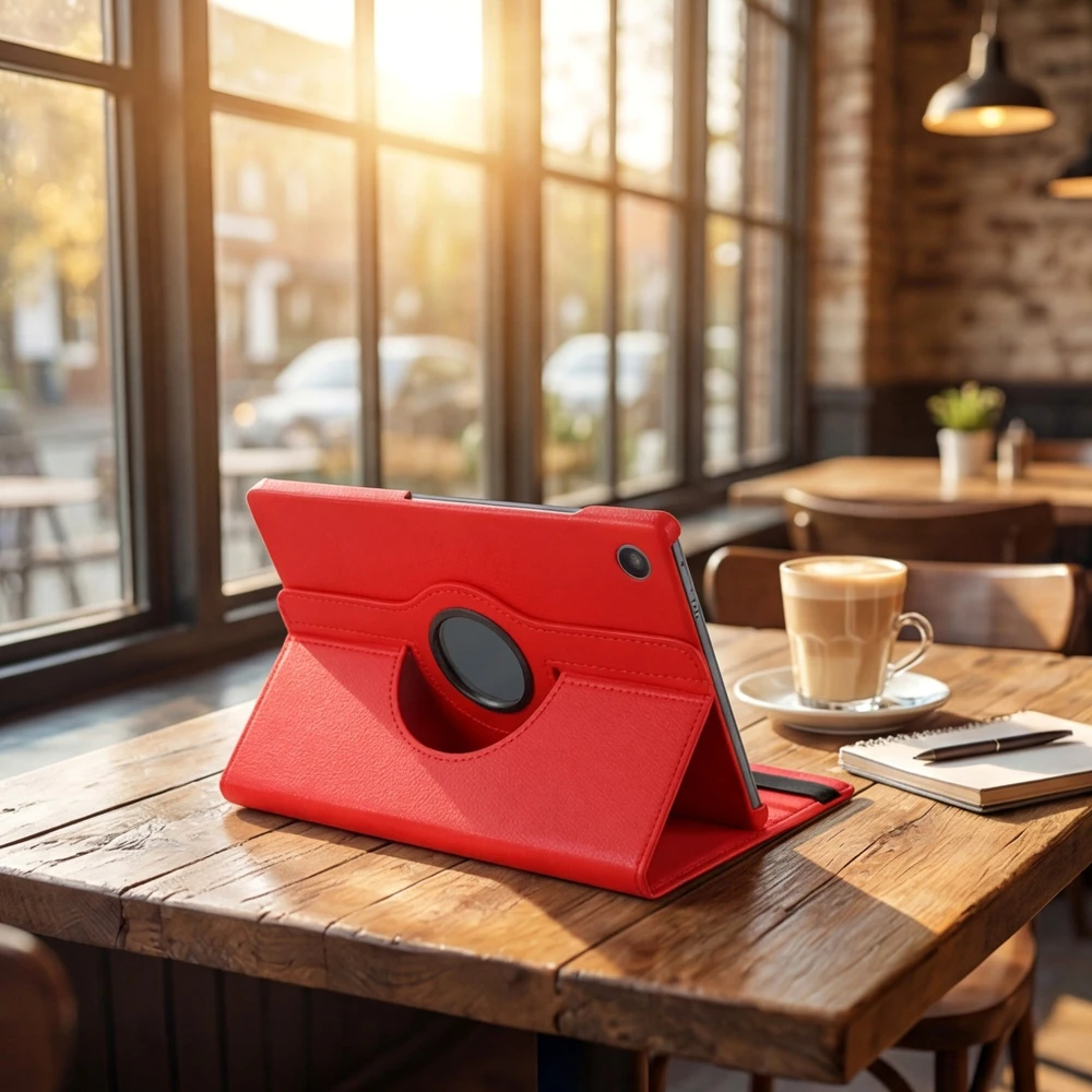 Planšetinio kompiuterio dėklas Strado-Tech Obrotowe 360, skirtas Samsung Galaxy Tab A11+ Plus 10.9 2025 / A11 Plus