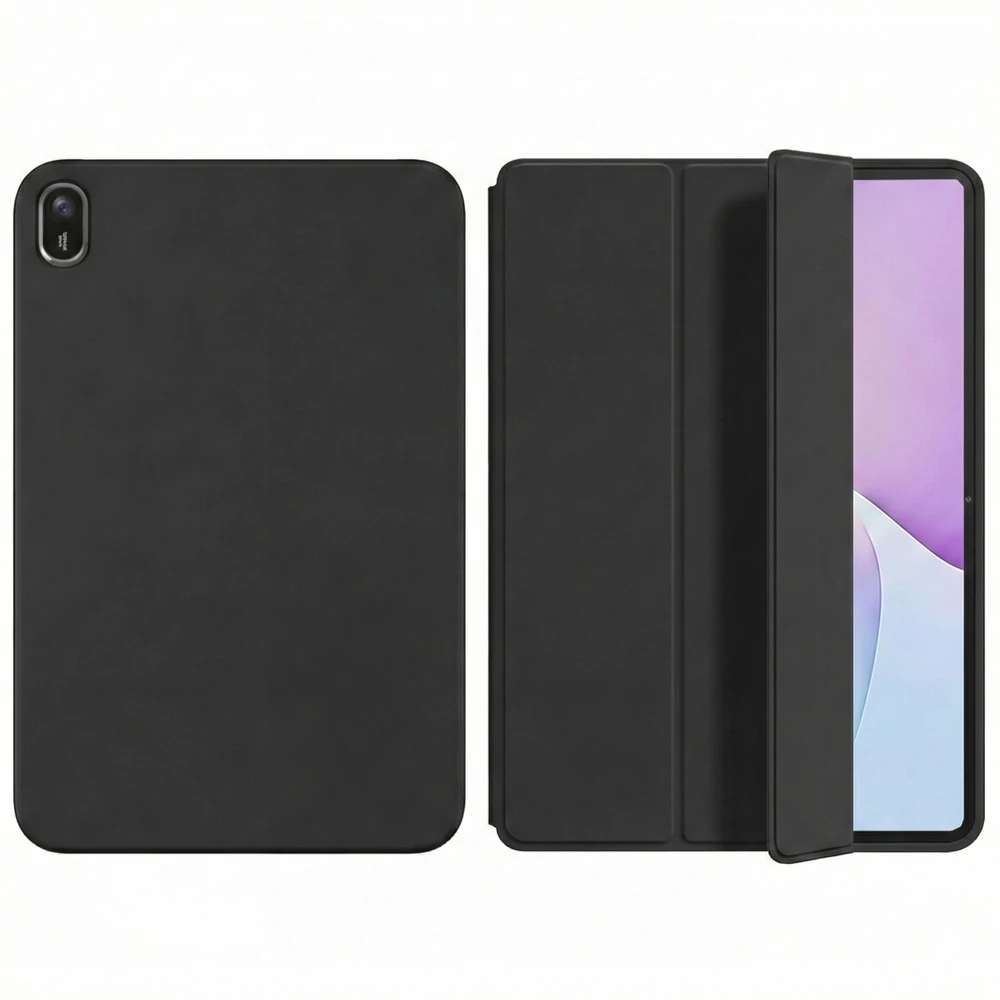 Planšetinio kompiuterio dėklas Strado-Tech Smart, skirtas Huawei MatePad Air 11 2023 / MatePad 11.5 S 2024 2025 su dangteliu / Huawei MatePad Air 11.5 2024, juodas – apsauginis