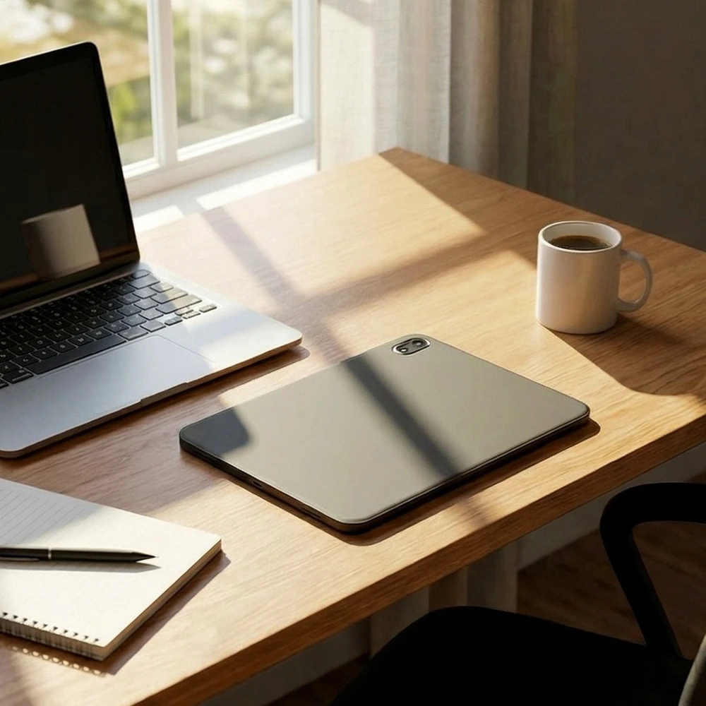 Planšetinio kompiuterio dėklas Strado-Tech Smart, skirtas Huawei MatePad Air 11 2023 / MatePad 11.5 S 2024 2025 su dangteliu / Huawei MatePad Air 11.5 2024, juodas – apsauginis